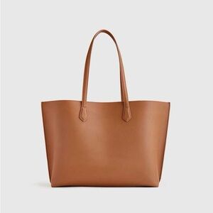 NWT Quince leather Tote Bag in Cognac Brown with dust bag